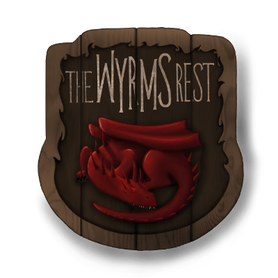 Logo for the Wyrm's Rest guild.
